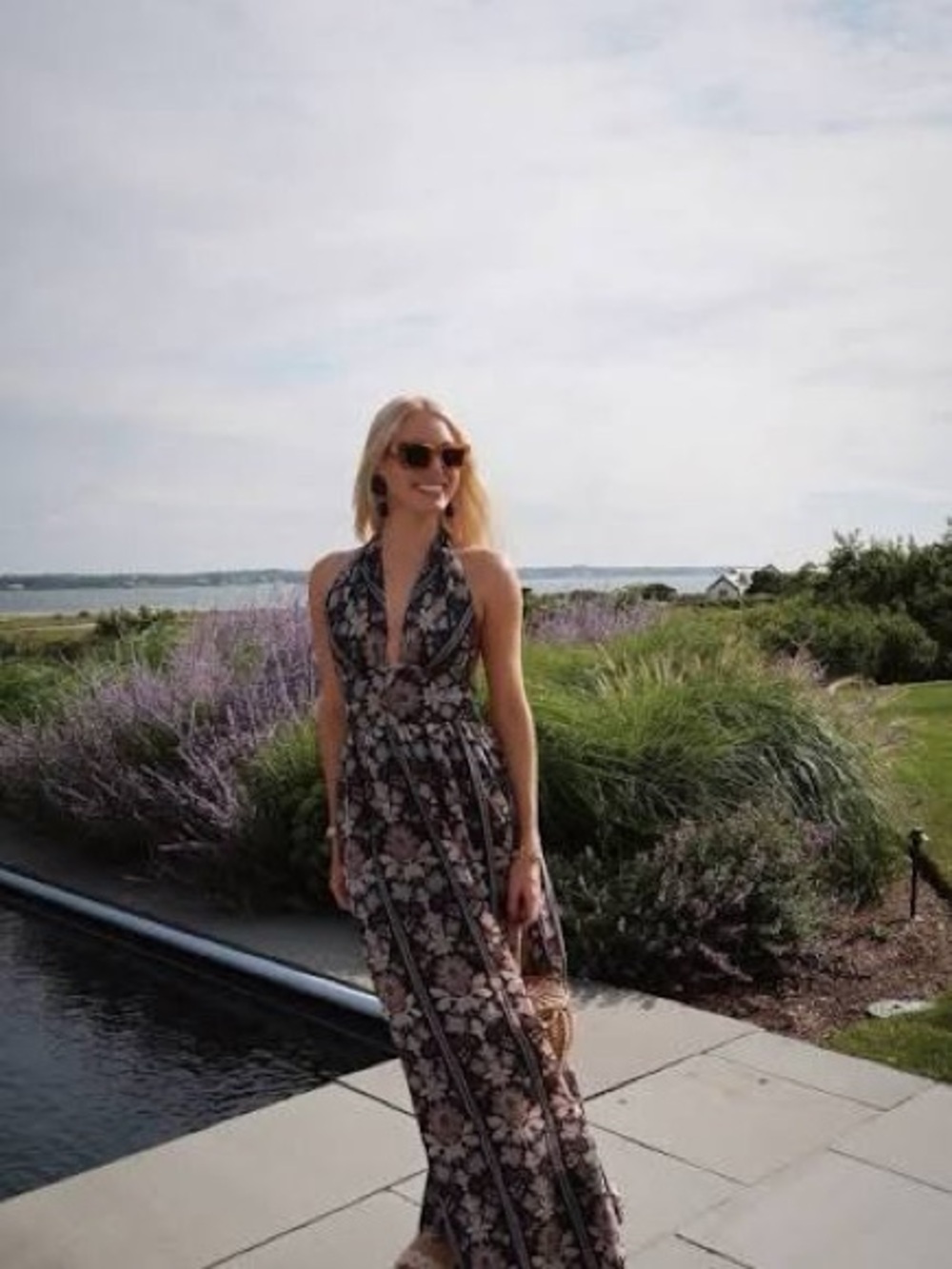 Hill House Floral Halter Maxi Dress